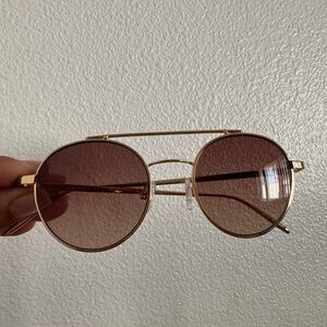 Vonzipper Gold round Sunglasses